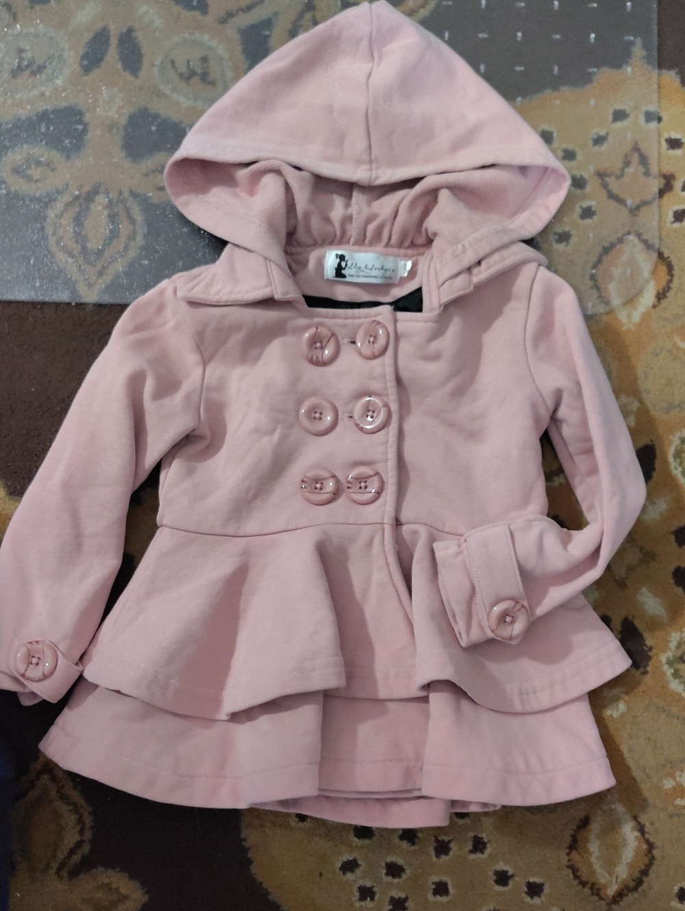 Girls Cotton Peacoat 18m $30